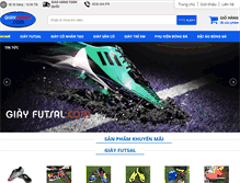 Tablet Screenshot of giayfutsal.com